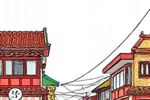玻璃瓶中的海横版漫画封面，书桌上玻璃瓶里翻涌的浪花