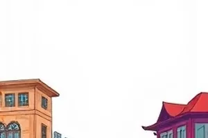 铜锣巷口横版剧照，清晨巷口早点摊升起的白汽